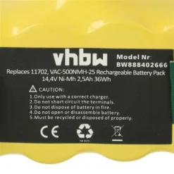 Staubsauger-Akku Für IRobot Roomba 500, 605, 700, 800, 900 - 2500 MAh, 14,4 Volt, Ni-Mh -Rowenta || Bosch Verkäufe b39ef48bb2c9c4099b61d865a57ea5b5