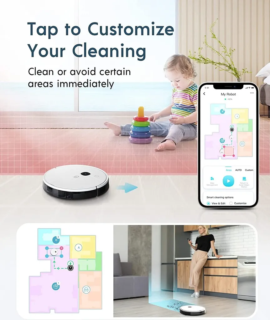 Yeedi Vac Max Saugroboter Mit Wischfunktion 3000Pa Teppicherkennung Staubsauger Roboter 11 Yeedi Vac Max Saugroboter Mit Wischfunktion 3000Pa Teppicherkennung Staubsauger Roboter – Bild 11