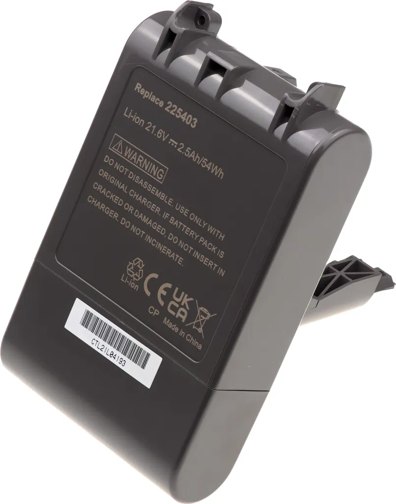 T6 Power Akku Für Dyson Staubsaugerroboter, Teilenummer 968670-02, Li-Ion, 21,6 V, 2500 MAh (54 Wh), Grau 4 T6 Power Akku Für Dyson Staubsaugerroboter, Teilenummer 968670-02, Li-Ion, 21,6 V, 2500 MAh (54 Wh), Grau – Bild 4