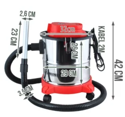 Elektrischer Kaminsauger Aschesauger Für Feuerstellen Öfen Holzöfen Industrie 20L 1200W Aschefilter HEPA Filter DualFilter 1162 -Rowenta || Bosch Verkäufe b83cfc34e00f103ab10ec8211b035402