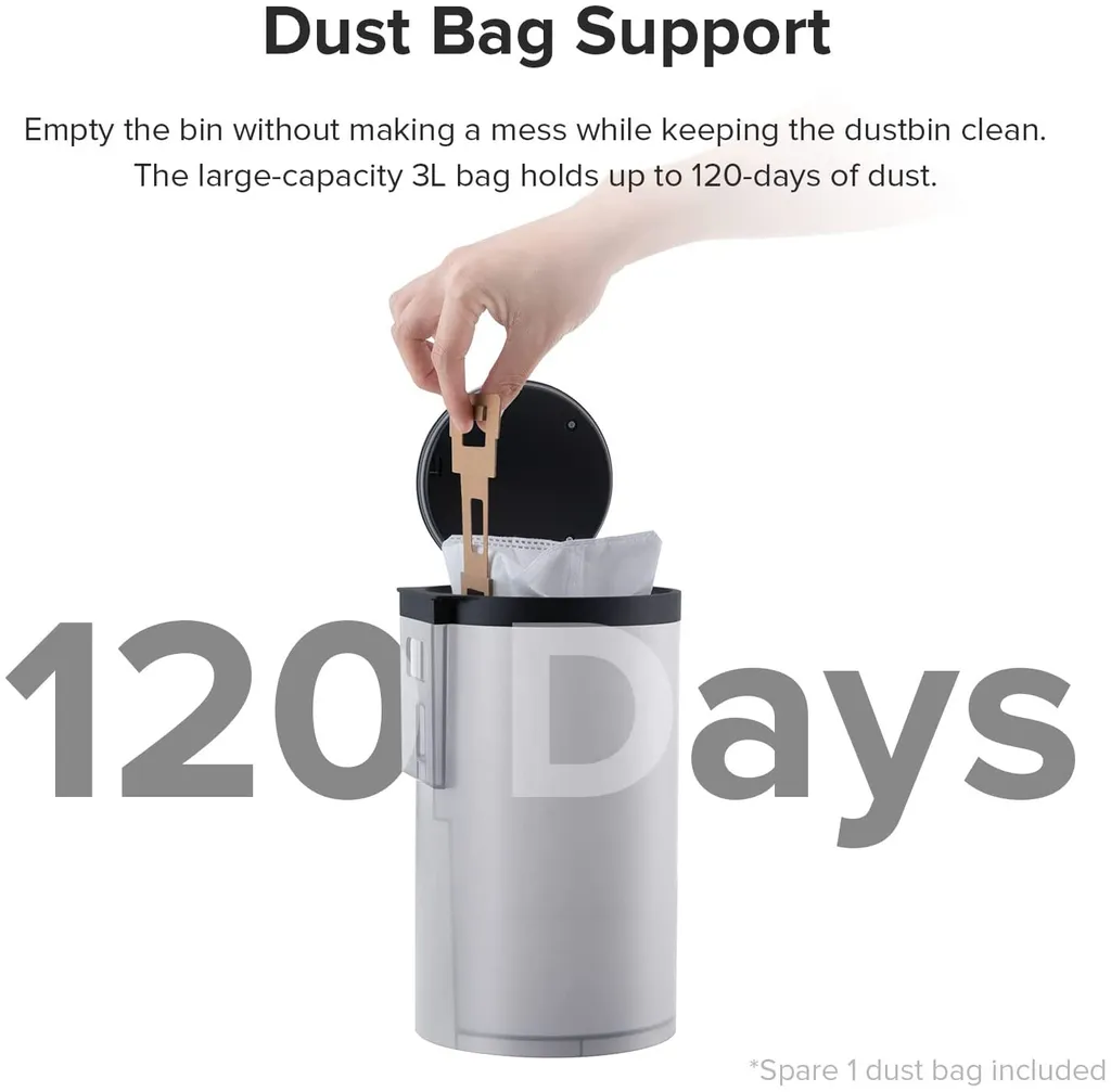 Roborock Auto-Empty Dock Für Roborock S7, S7 MaxV Staubsauger Roboter, Automatic Dust Collection, 3L Dust Bag, App-Control Schwarz 3 Roborock Auto-Empty Dock Für Roborock S7, S7 MaxV Staubsauger Roboter, Automatic Dust Collection, 3L Dust Bag, App-Control Schwarz – Bild 3