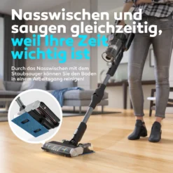 BALTER VERTU X11 PRO Kabelloser Akku Staubsauger Mit Wischfunktion, ALL-IN-ONE Akku- & Handstaubsauger, 350W Hohe Saugleistung, Bis Zu 50 Minuten Laufzeit, Beutellos, FLEX-Gelenk, LED-Düse, Tierhaar Geeignet -Rowenta || Bosch Verkäufe b94d20350d8c73ae98b1ad2c54cbf511
