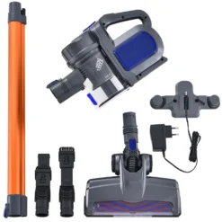 Juskys 2in1 Handstaubsauger & Akku Staubsauger - Beutellos & Kabellos – Bis 55 Min Laufzeit - Lithium-Ionen Akku, Wandhalterung & Ladestation – Blau -Rowenta || Bosch Verkäufe b99fe4158c5acc5dea406f98e553b559