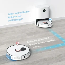 Roidmi EVE Plus Roboter Staubsauger Nass-Trocken-Saugroboter,50 Watt,2700pa Mit Sauberer Basis Und Beutel,Weiß -Rowenta || Bosch Verkäufe b9c4a067cd32d83fff44967ccd3e1280