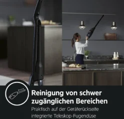 AEG QX7-1-P5IB 2in1 Akku-Staubsauger (Schlanke Bauform, Power-Softrolle, Besonders Effektiv Auf Hartböden, Bis Zu 50 Min Laufzeit, 21,6 Volt, Inkl. Zubehör -Rowenta || Bosch Verkäufe bc56e00ba4afc394fa3ed9e23ce3cb59