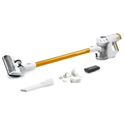 Genius Invictus X5 Akkustaubsauger (12 Teile) Beutelloser Und Kabelloser 2 In 1 Staubsauger Mit 180 Watt Saugleistung; A28088