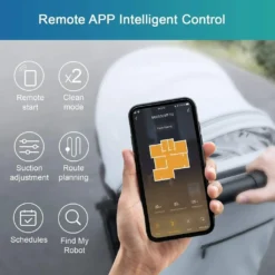 MooSoo Roboter-Staubsauger, 2000Pa Superdünner Intelligenter Selbstladender Roboter-Staubsauger Mit Sprachfunktion Alexa & Google Assistent -Rowenta || Bosch Verkäufe c9eba0500812877205e15190b16488d0