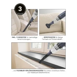 MAXXMEE Akku-Handstaubsauger - Anthrazit Staubsauger Hand Akku Haus Büro Auto Kabellos Beutellos Motor BLDC MAXXMEE -Rowenta || Bosch Verkäufe ca781cb6f506251acad0afc899a28856