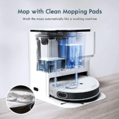 Yeedi Mop Station 2-in-1 Wischroboter, Mopp- Und Saugroboter, Automatisch Waschen Von Mopps, Druckbeaufschlagte Mopps, 2500 Pa, Visuelle Navigation, Teppicherkennung -Rowenta || Bosch Verkäufe ca7db09606e8f4fb62f88da73d186db3