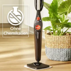 Vileda 168933 Steam PLUS Dampfreiniger Mit Mikrofaserbezug Plus PowerPad, Entfernt Bis Zu 99,9% Bakterien, Ohne Chemie, 3 Dampfeinstellungen, ECO-Verpackung -Rowenta || Bosch Verkäufe cbba60e09e85a6235c8704eab91bf6ba