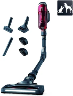 Rowenta RH9678 X-Force Flex 8.60 Akku-Staubsauger | Stab-und Handstaubsauger In Einem | LED-Düse | Flex-Gelenk | Animal-Kit | Easy-Wash-Filter | Inkl. Mini Turbodüse, Etc. | Rot/Grau -Rowenta || Bosch Verkäufe cce3a2ca06c99e2997ec88da556729ae
