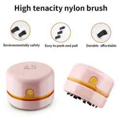 Desktop-Staubsauger USB Aufladbar Einstellbare Saugkraft Mini Tisch Staubsammler Für Tastatur Home Office ,Pink -Rowenta || Bosch Verkäufe ccf74392772f75f26dff0d2d0e958811