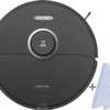 Roborock S8 Staubsauger Roboter Saugroboter 6000 Pa DuoRoller-Bürste VibraRise Wischen 3D-Mapping Reactive 3D-Hindernisumgehung (Schwarz) Mit 2pcs Mopp