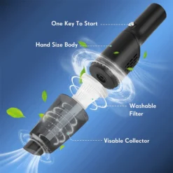 Mini Handstaubsauger Kabellos - Handstaubsauger Wiederaufladbar Tragbar , USB Staubsauger Für Auto, Tastatur, Tierhaare,Black -Rowenta || Bosch Verkäufe d688ed45f64b4b28209d41be30ab1929