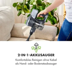 Klarstein Clean Butler 4G Silent Akku-Staubsauger Mit Silent Digital Motor: 160W Mit 80.000 U/min, 0,8 L Behälter, Motorisierte Teppich-Bodendüse, 2 Leistungsstufen, HEPA10-Filter, Anthrazit-silber -Rowenta || Bosch Verkäufe da2e57237721c7e9d2b2d2c03ae04a8c
