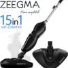 ZEEGMA Puur Dampfreiniger 1500 W Dampfbesen Dampfmop Haushaltsdampfer SET 15in1