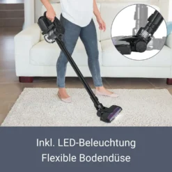 Juskys 2in1 Handstaubsauger & Akku Staubsauger - Beutellos & Kabellos – Bis 55 Min Laufzeit - Lithium-Ionen Akku, Wandhalterung & Ladestation – Schwarz -Rowenta || Bosch Verkäufe dd556ee1ddafd0ab9b040ac9eee5eec7