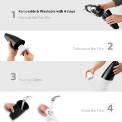 Tragbarer Handstaubsauger Mit Starker Saugkraft, 120W Wiederaufladbarer Autostaubsauger, Leichter Nass- Und Trocken Handstaubsauger -Rowenta || Bosch Verkäufe ddc25825629cd5e1fa0c0e004a2c819d