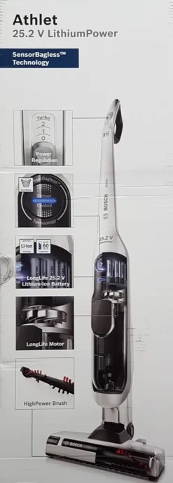 Bosch Athlet BCH6L2560 Staubsauger - Weiß -Rowenta || Bosch Verkäufe df924f81546fa3cab9a55b193eef63a1