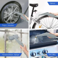 LEBENLANG Dampfreiniger Handgerät Steam Cleaner - 1000W & 300ml Mit 9 Zubehör | Polsterreiniger Gerät | Polster Handdampfreiniger Polstermöbel Fugenreiniger Für Bad Fliesen | Premium Dampf Reiniger… -Rowenta || Bosch Verkäufe e1a406704251510b7762b3bebf672a8d