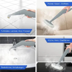 LEBENLANG Dampfreiniger Handgerät Steam Cleaner - 1000W & 300ml Mit 9 Zubehör | Polsterreiniger Gerät | Polster Handdampfreiniger Polstermöbel Fugenreiniger Für Bad Fliesen | Premium Dampf Reiniger… -Rowenta || Bosch Verkäufe e200f83a5662200e940eec5ca3b7e4cf