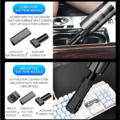 Handheld Vacuum, Car Vacuum Cleaner Cordless 6000PA High Power Small Mini Portable USB Rechargeable Hand Vacuum, For Home, Car, Narrow Spaces ,White -Rowenta || Bosch Verkäufe e388ff95caf4c159abfbe1e918870a55