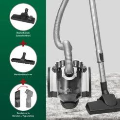 ProfiCare® Staubsauger Beutellos Für Parkett, Teppich, Fliesen, 700 Watt Bodenstaubsauger Mit HEPA-Filter, Staubsauger Ohne Beutel Inkl. 3 Bürsten Und 4-fach Mikrofiltersystem, PC-BS 3110 -Rowenta || Bosch Verkäufe e45d75c989a80e5278b47edec9b6a932