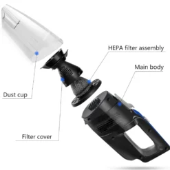 Aigostar Mercury 33LBX - Kabelloser Zyklon-Handstaubsauger, Nass- Und Trockensauger, 2050mAh Akku, 500ml Reservoir, HEPA-Filter. -Rowenta || Bosch Verkäufe e79adfadd6b11107b5c8d953461c4a99