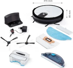 MEDION Saugroboter Mit Wischfunktion Und Zyklon Technologie S20 SW (Alexa App Steuerung, Modell 2021, Extra Flach, Regulierbare Wasserabgabe, Ladestation, Tierhaar Allergiker Optimiert) 17 MEDION Saugroboter Mit Wischfunktion Und Zyklon Technologie S20 SW (Alexa App Steuerung, Modell 2021, Extra Flach, Regulierbare Wasserabgabe, Ladestation, Tierhaar Allergiker Optimiert) -Rowenta || Bosch Verkäufe ecf428bebdf6c884a887eaabe2496af2