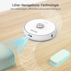 Ultenic T10 Saugroboter Mit Absaugstation, 3000Pa Saugroboter Mit Wischfunktion, Laser Navigation Saugroboter, Mehrstöckige Kartierung Staubsauger Roboter, Roboterstaubsauger Ideal Für Teppiche -Rowenta || Bosch Verkäufe f30b427a00296f77d92a57d3d0ab1249