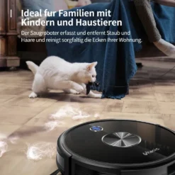 ULTENIC D5 Saugroboter Mit Mop Ultradünner Roboter, Bluetooth Und WIFI Verbunden, 3000 Pa Saugkraft, 2600 MAh Akku, Staubsauger Roboter -Rowenta || Bosch Verkäufe f691064433fa5778debc5e20b1092bd0