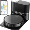 Proscenic Floobot X1 Saugroboter Mit Absaugstation,Ultraschall-Wischsystem,3000Pa Saugkraft,PathPro™ Laser-gestützte Navigation,Staubsauger Roboter Mit Siri,Google Assistant, Alexa& App-Steuerung
