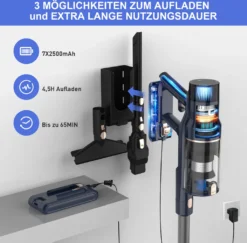 Akku Staubsauger-Staubsauger 30KPA/480W,S7 Staubsauger Kabellos,Starke Saugleistung Bis Zu 65 Min Laufzeit, 7-in-1 Staubsauger Beutellos, Smartes Touch Display, 180 ° Faltbar, 4 Leistungstufe -Rowenta || Bosch Verkäufe fee6dc772a5dc8fdeb24c428e4f8b4d0